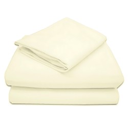 Sabanas beige 100% algodón 200 hilos para  cunas y camas de transicion