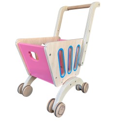 Carrito de Compras didactico natural Pink